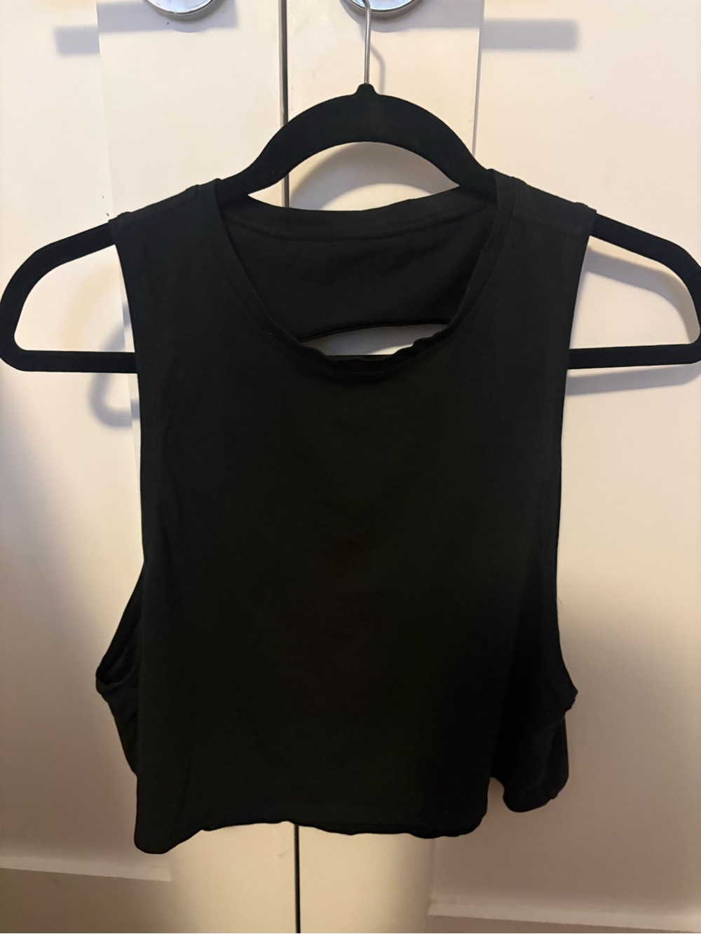 Lululemon Black Cropped Tank Top